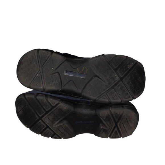 Lands End Navy Blue Puffer Suede Mid-calf Winter Rain Boot Women's Size 9B NWOT - Picture 9 of 10